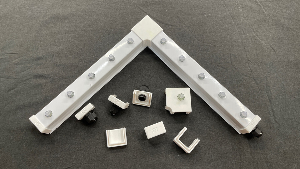 STL File - Permatrack Inside Corner Bracket 6:12 - Bottom & Side Pixel  Mount