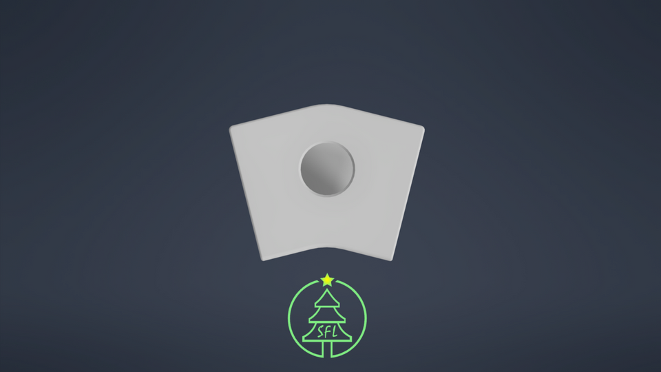 STL File - Permatrack Inside Corner Bracket 3:12 - Bottom & Side Pixel  Mount