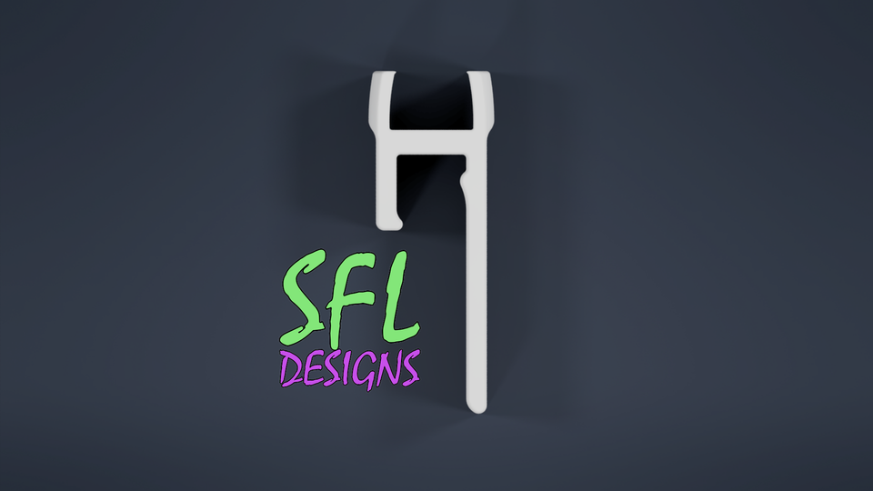 STL File - Pixa Bulb Slip Fit Gutter Clip - Top Mount