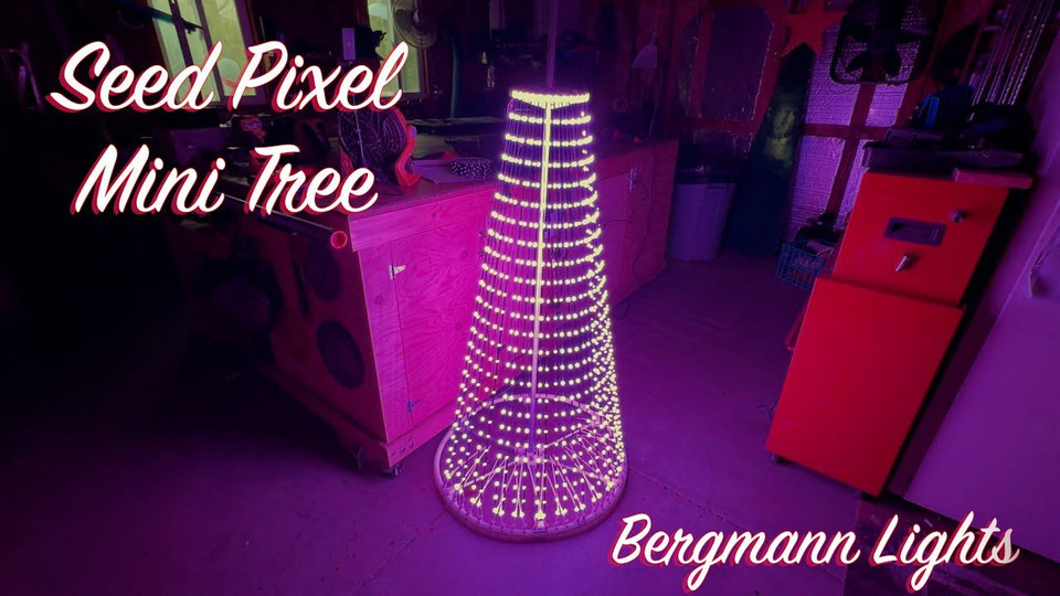 STL File - Mini Seed Pixel Tree Base 1/2" EMT to 1/2" PVC