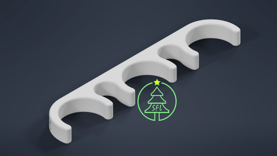 STL File - SFL Ultimate Arch Base Back Brace 3/4" PEX