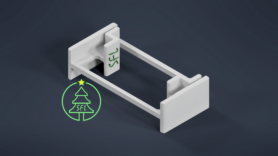 STL File - Painted Puck Track Middle Joiner