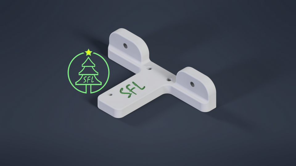 STL File - Indoor P5 Panel Tee Side Mount Joiner