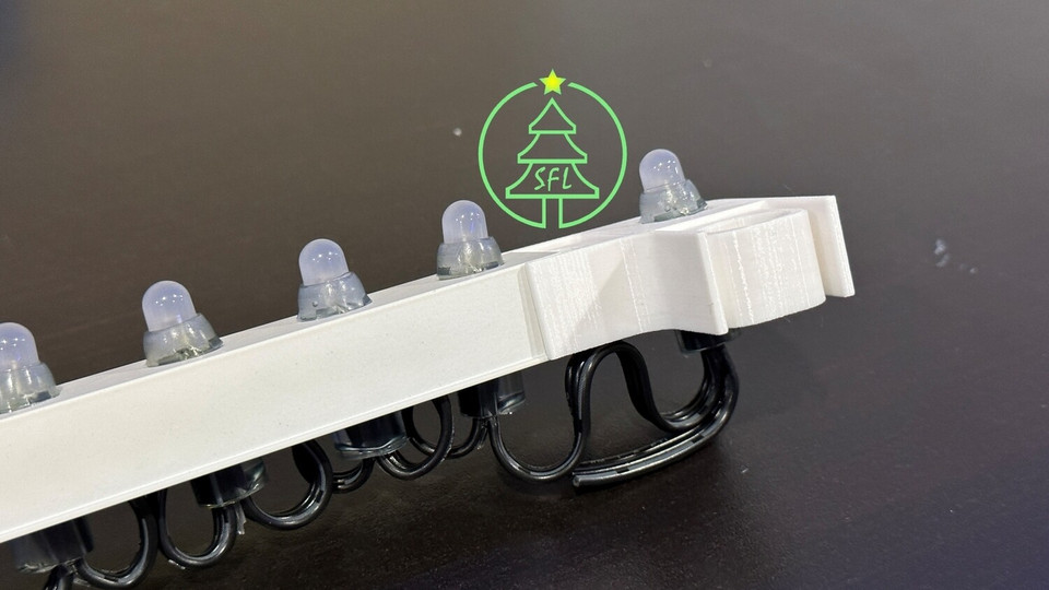 STL File - 1" Spacing Pixel Mounting Trim Tee Joiner