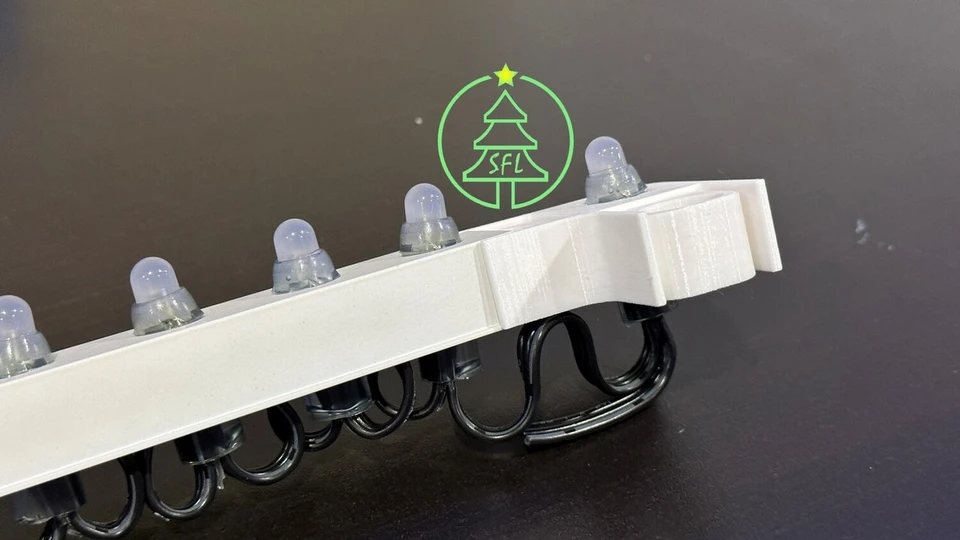 STL File - 1" Spacing Pixel Mounting Trim Middle Joiner