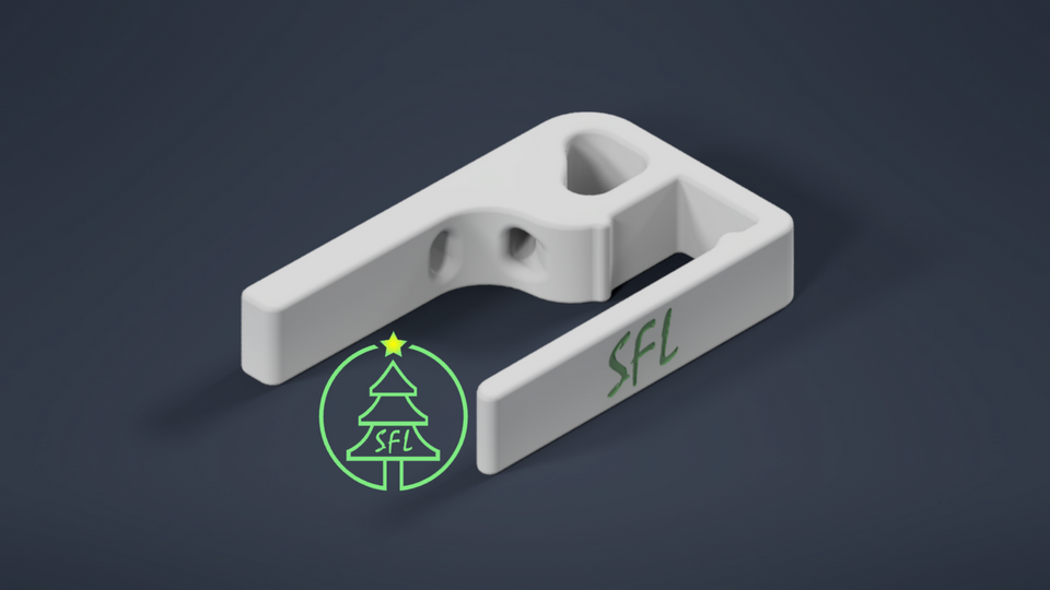 STL File - Icicle Slip Fit Gutter Clip