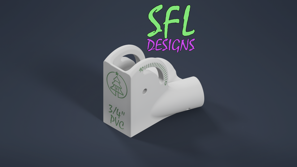 STL File - 3/4" PVC Roof Prop Mount