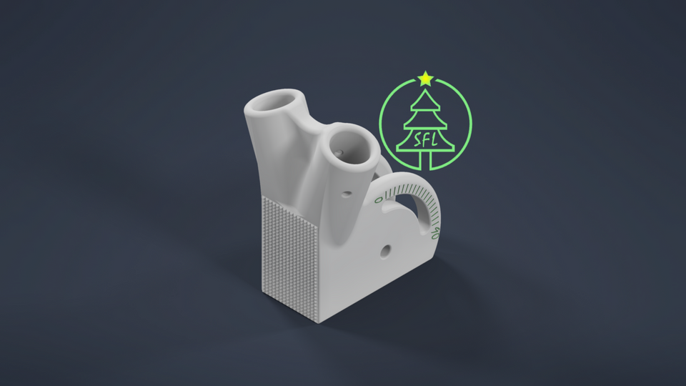 STL File - 1/2" PVC Roof Prop Mount