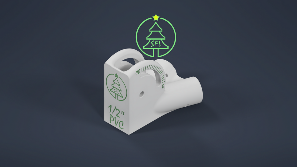 STL File - 1/2" PVC Roof Prop Mount