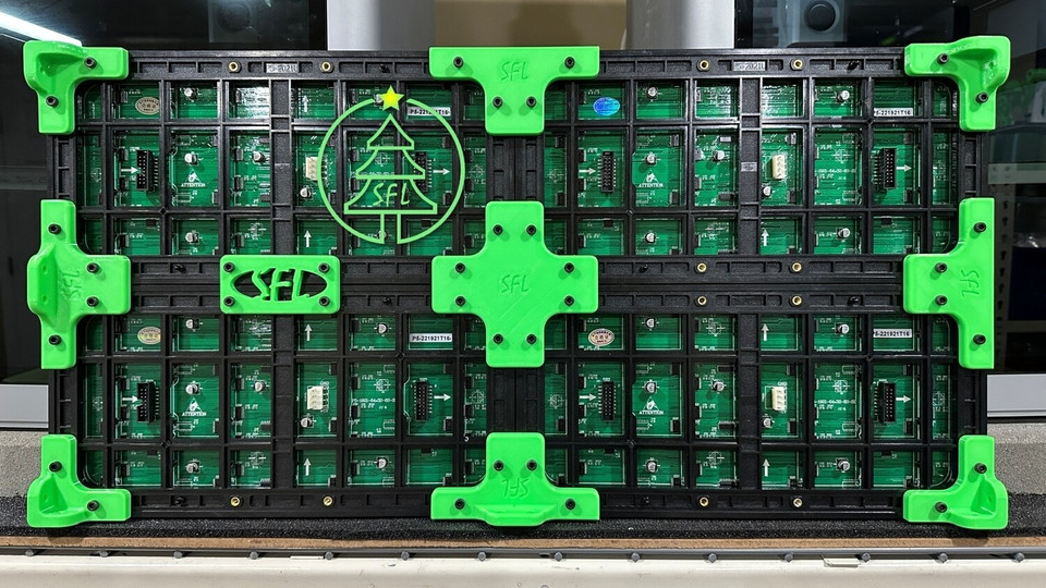 STL File - Outdoor P5 Quad Panel Raspberry Pi 3/4 Mount