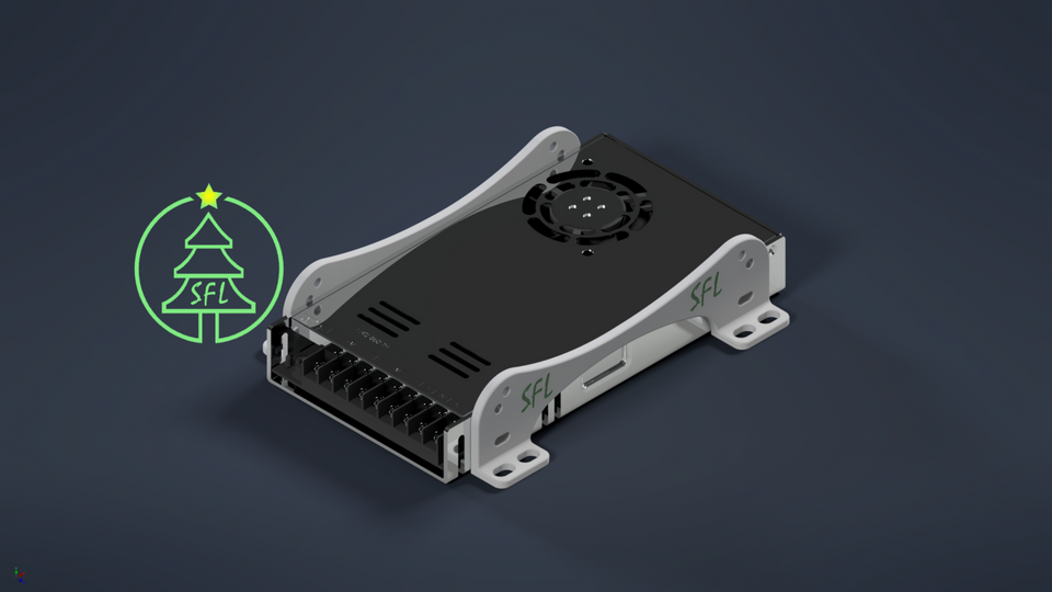 STL File - Single Generic Power Supply Mounting Bracket