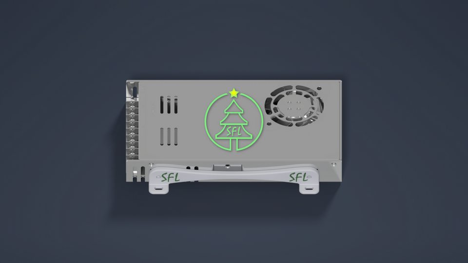 STL File - Single LRS-600 Power Supply Mounting Bracket