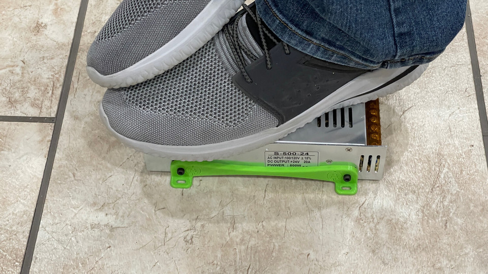 STL File - Single LRS-600 Power Supply Mounting Bracket