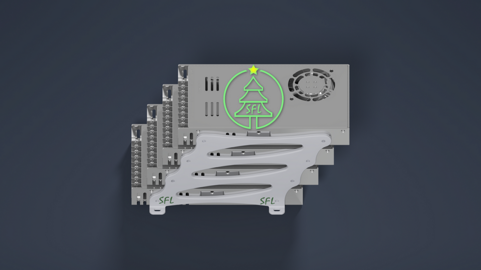 STL File - Quad LRS-350 Power Supply Mounting Bracket