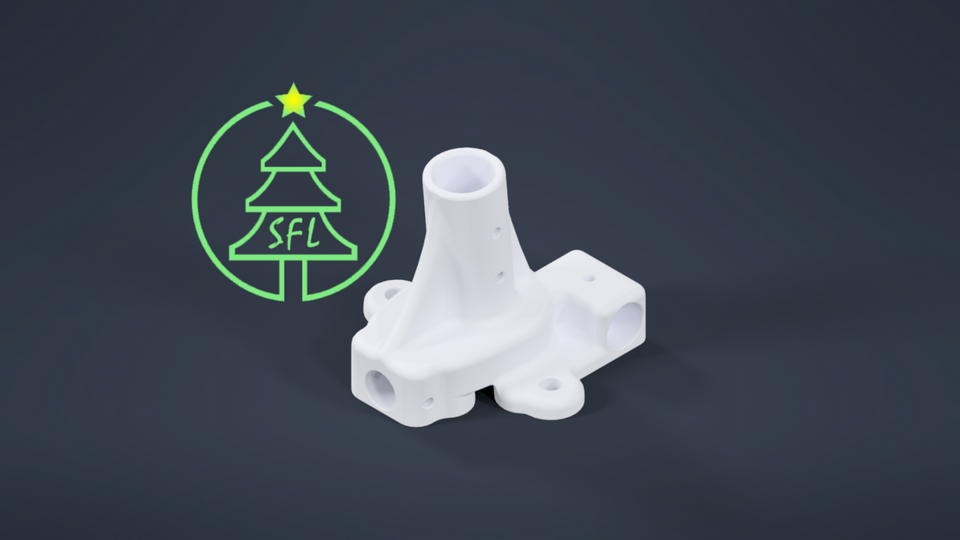 STL File - 3/4" PVC Single SFL Ultimate Arch Base