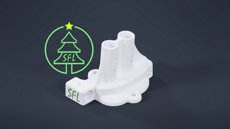 STL File - 1/2" PVC Dual SFL Ultimate Arch Base