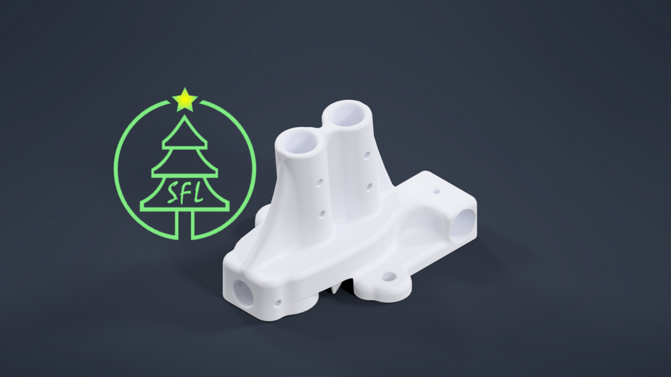 STL File - 1/2" PVC Dual SFL Ultimate Arch Base