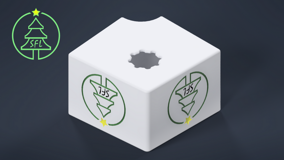 STL File - Permatrack Bottom Hole 11:12 Angled Corner Bracket