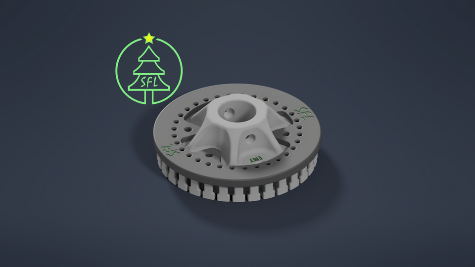 STL File - 1/2" EMT Mini Me Seed Pixel Tree Topper