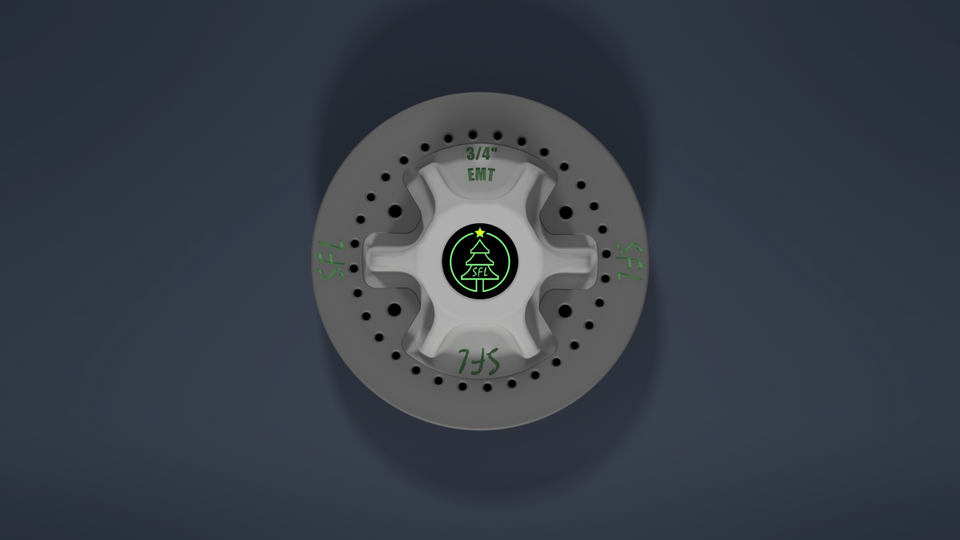 STL File - 1/2" EMT Mini Me Seed Pixel Tree Topper