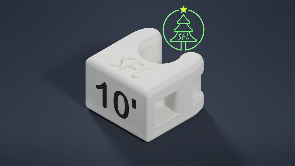 STL FILE - 6.25mm OD Pigtail Wire Labeling Clips​ - PROPS