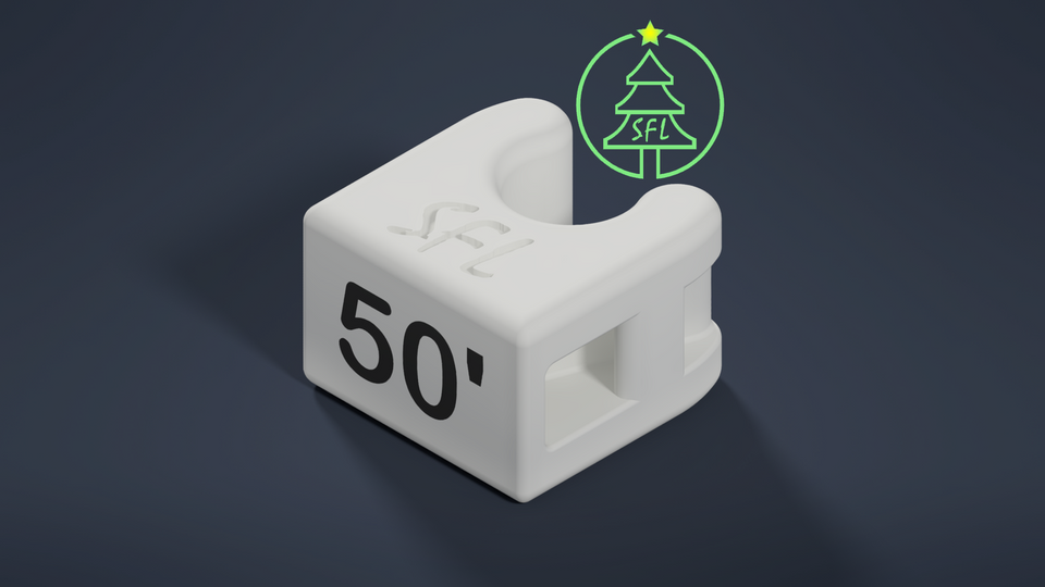 STL FILE - 6.25mm OD Pigtail Wire Labeling Clips​ - PROPS