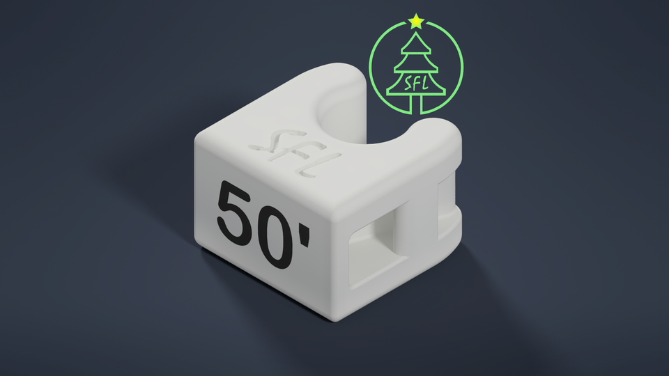STL FILE - 6.25mm OD Pigtail Wire Labeling Clips​ - EXTENSIONS