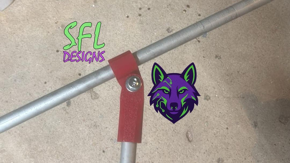STL File - Adjustable Coyote Connector 1/2" PVC Part B