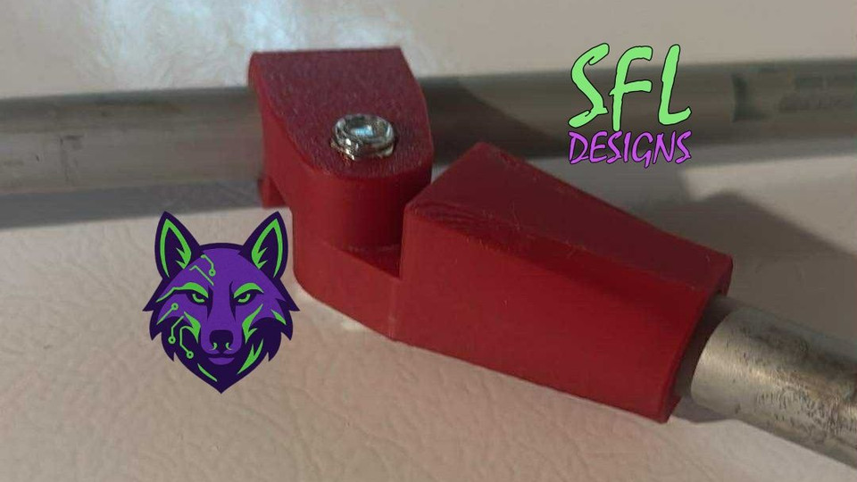 STL File - Adjustable Coyote Connector 1/2" PVC Part B
