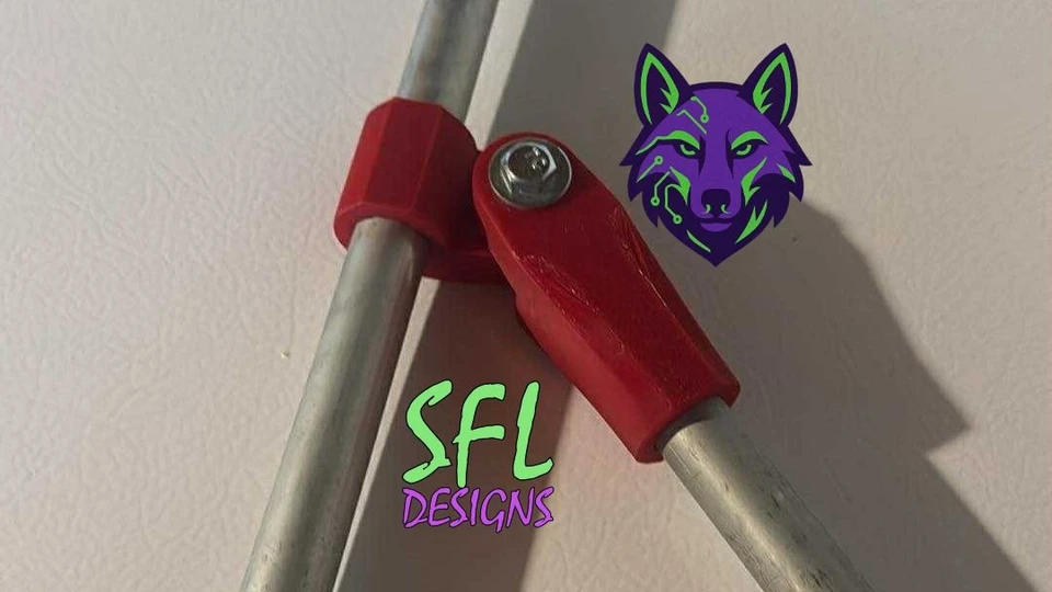STL File - Adjustable Coyote Connector 1/2" PVC Part B