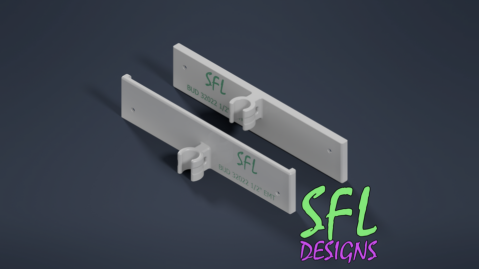 STL File - Budbox NBF-32022 Mount Single 1/2" EMT