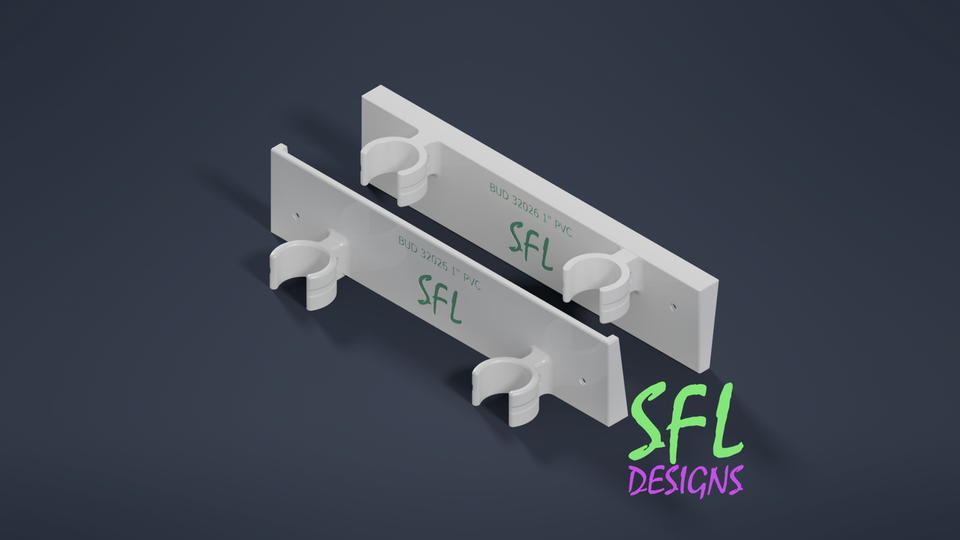 STL File - Budbox NBF-32026 Mount Dual 1" PVC