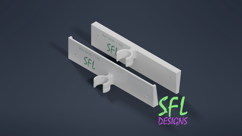 STL File - Budbox NBF-32026 Mount Single 1" PVC