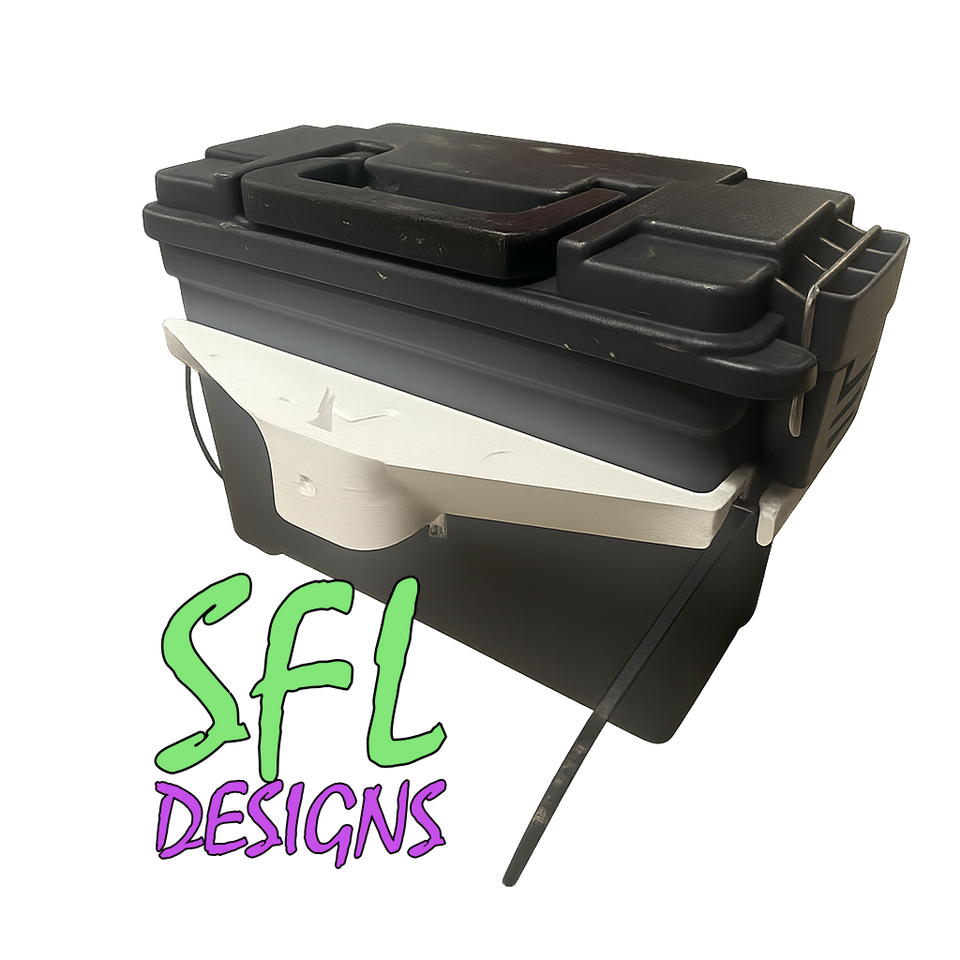 STL File - 0.30 CAL Ammo Can Mount 1" PVC