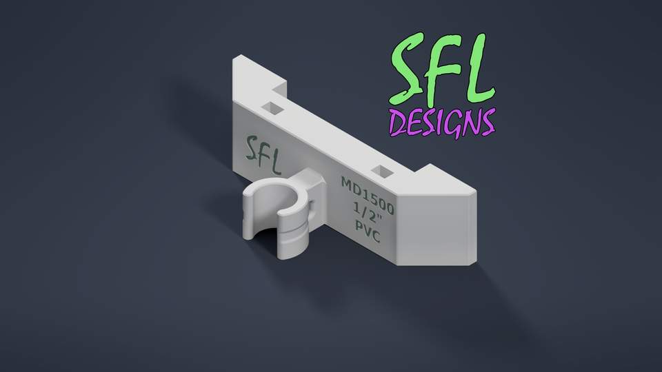 STL File - Mattos MD1500 Mount 1/2" PVC