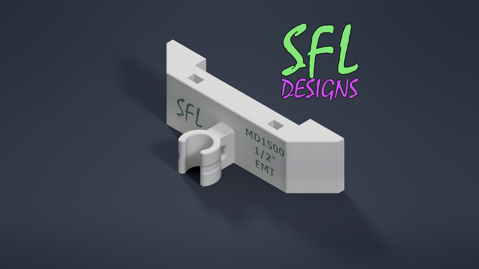 STL File - Mattos MD1500 Mount 1/2" EMT