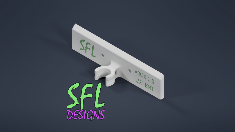 STL File - YPS VBox 1.0 Mount 1/2" EMT