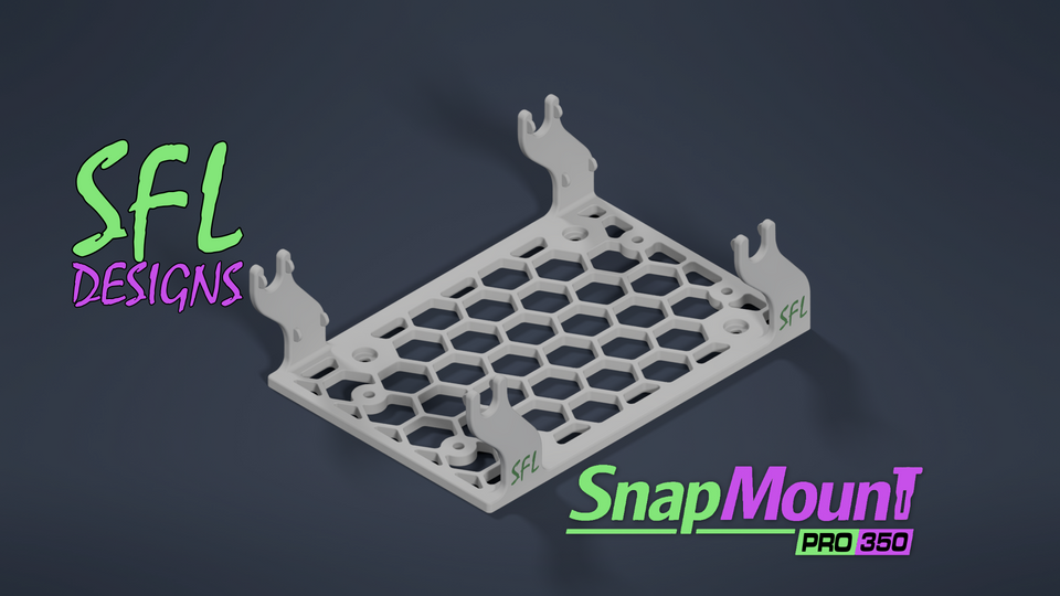 STL File - SnapMount Pro 350 - Dual Power Supply Mount