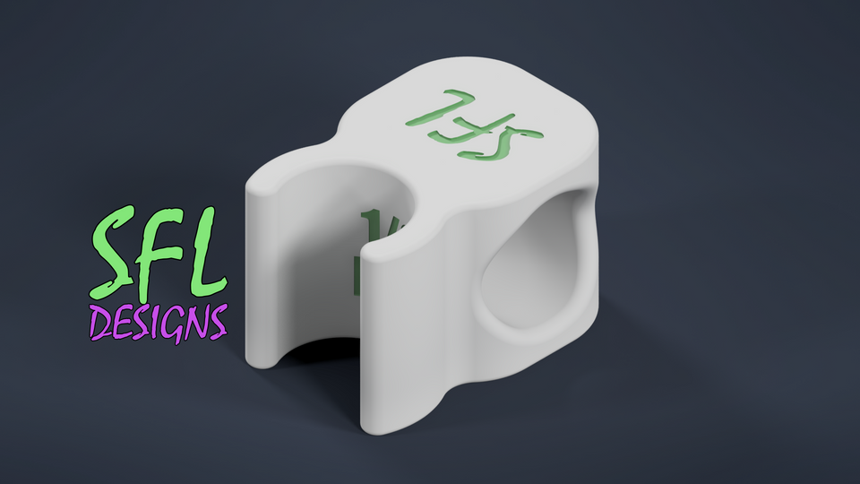 STL File - 1/2" PVC Open Inline Pipe Coupler