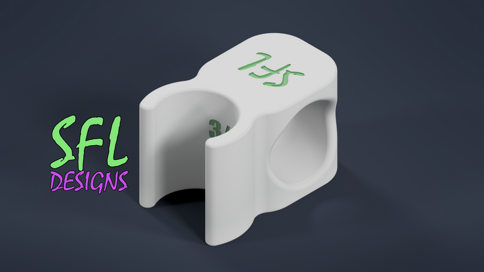 STL File - 3/4" PVC Open Inline Pipe Coupler