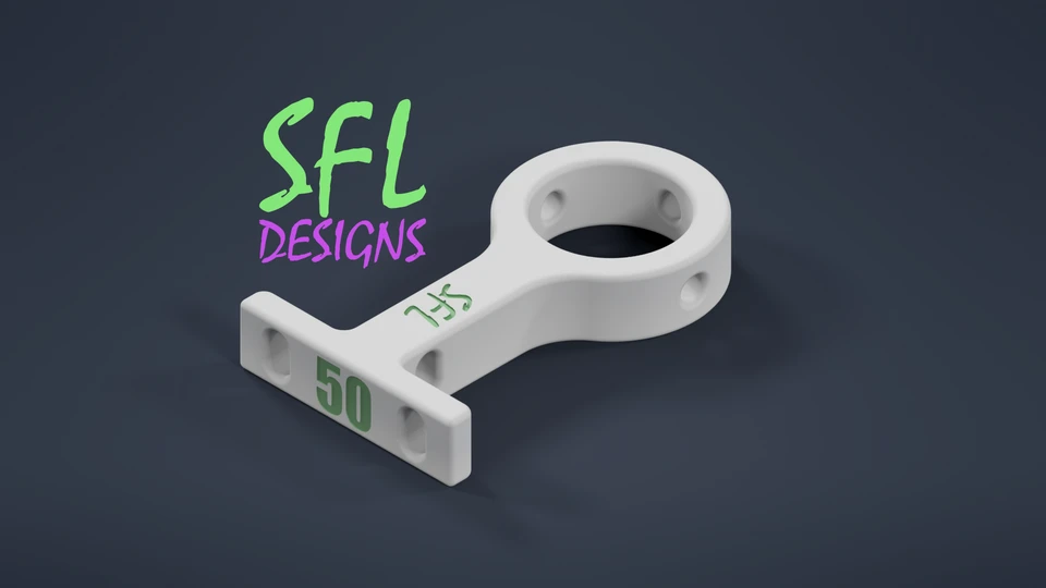 STL File - 3/4" PVC Pipe (Closed) to Coro Bracket Ultra Slimline