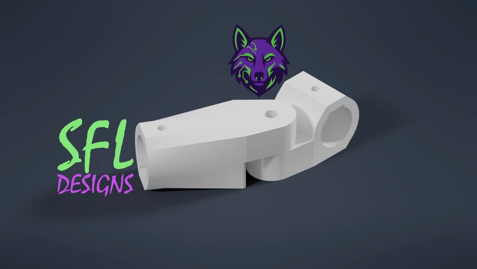 Adjustable Coyote Connector - assembled, bottom back