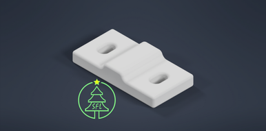 STL File - Pipe to Coro Front Brace Ultra Slimline