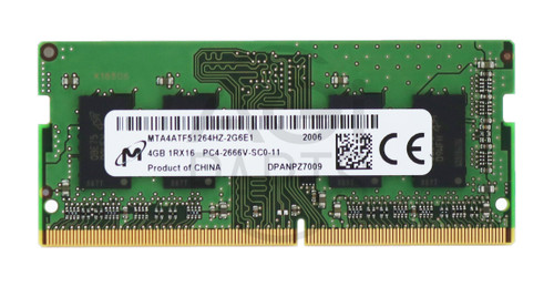 DELL LATITUDE 3310 (TOUCH & NON) / LATITUDE 3310 (2-in-1) (TOUCH) / LATITUDE 5400 RAM 4GB DDR4 PC4-2666V 1RX16 204PIN SO-DIMM
