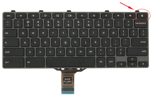 DELL 3110 (2-in-1) (TOUCH) / 3120 (2-in-1) (TOUCH) KEYBOARD WITH LOCK BUTTON