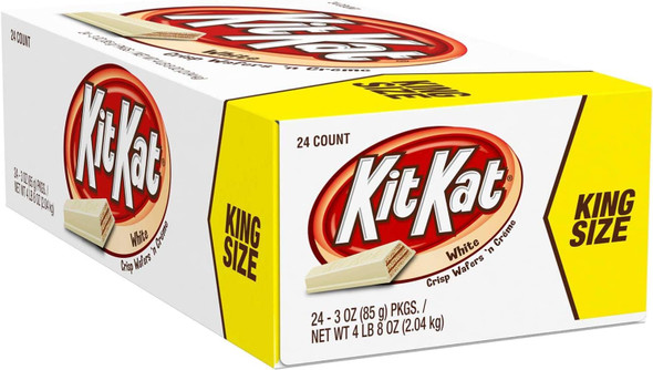 Kit Kat - King Size, White - 24/3 oz Case Pack 6