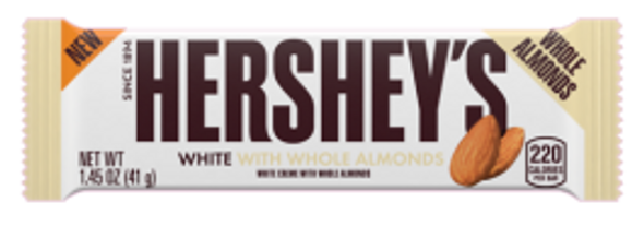 Hershey - White Chocolate Almond - 1.45 Oz  Case Pack 12