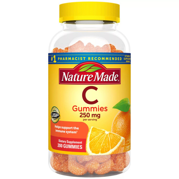 NATURE MADE Immune Support Vitamin C  Orange Flavor Gummies 250mg 200ct 1pk *Email us for Pricing Access