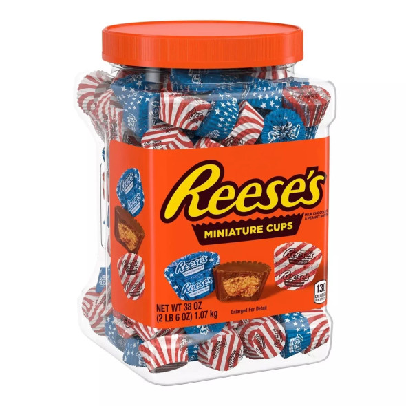 Reese's Red, White & Blue Milk Chocolate Peanut Butter Cups, 38 oz.