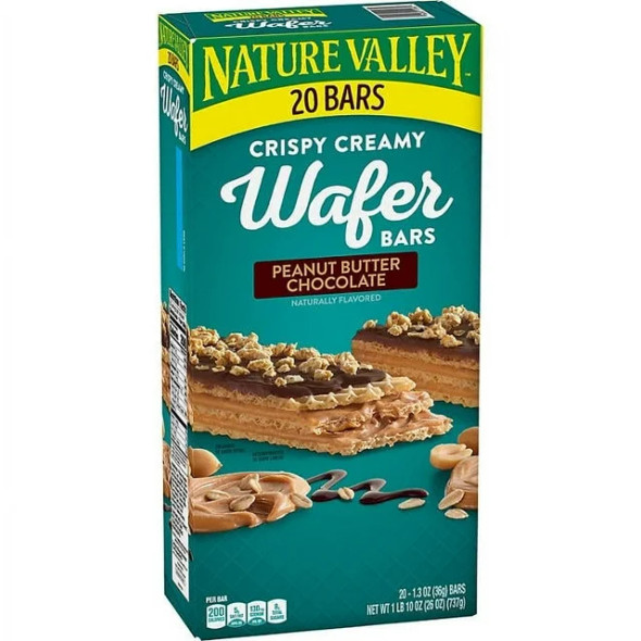 Nature Valley Peanut Butter Crispy Creamy Wafer Bars, 20 ct.